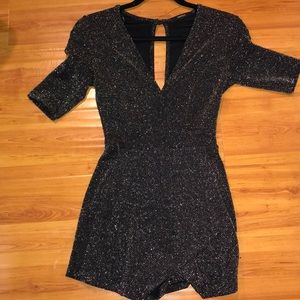 Black dressy romper
